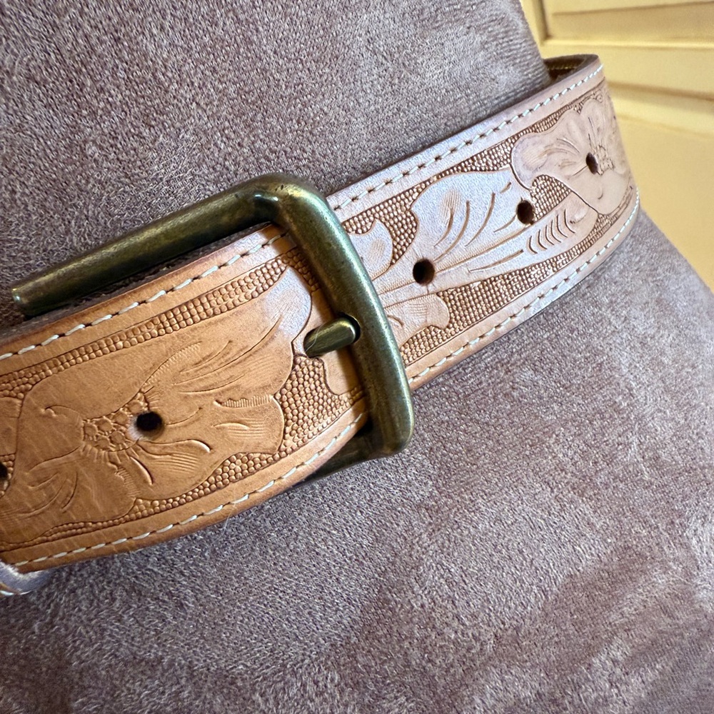 American Eagle Genuine Leather Belt Size XS - Picture 2 of 7